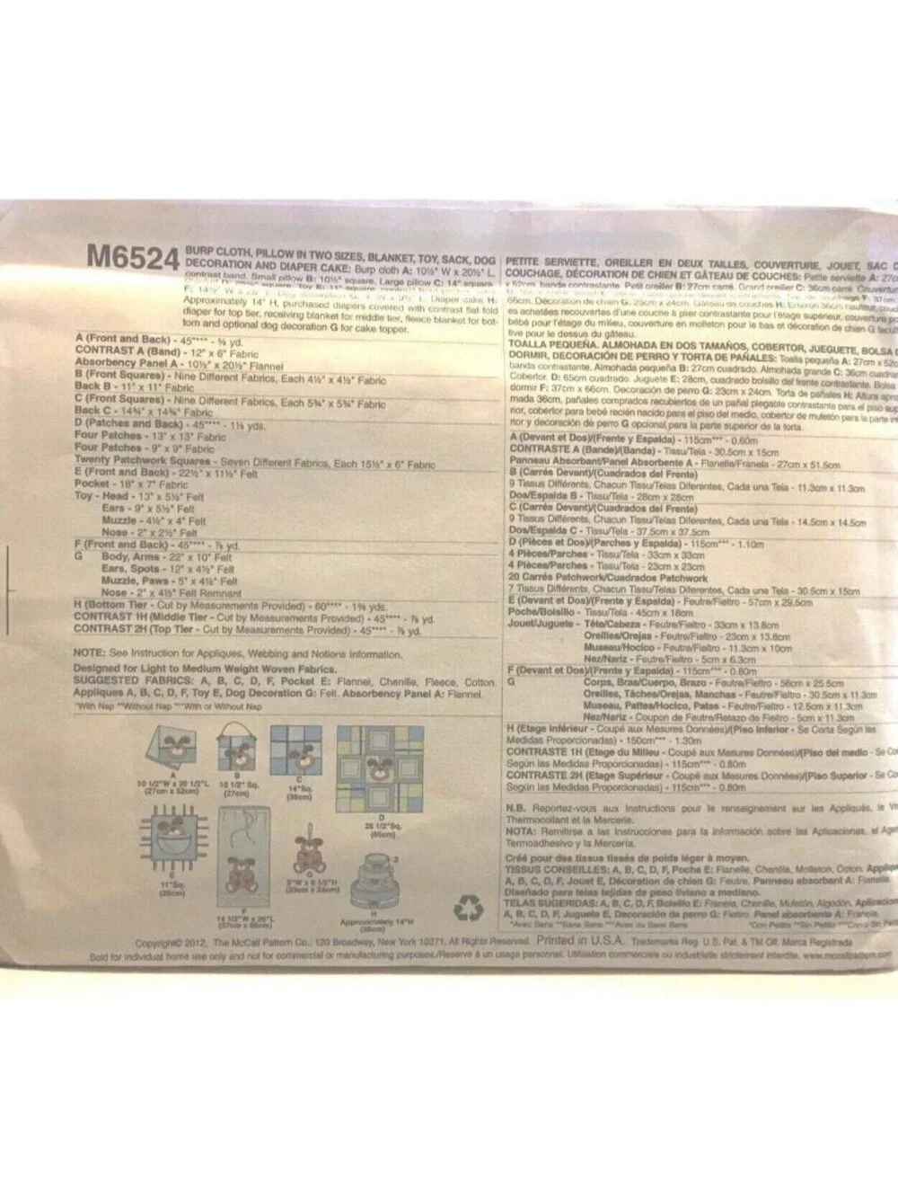 McCalls mccall m6524